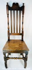 MaxSold Auction: English Provincial | Oak High-Back Side Chair | Circa 1680–1720 - Maxsold Signature - Museum-Quality Artifacts, Ancient Antiquities and Collector Finds (CAN and US Shipping)