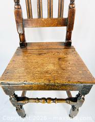 MaxSold Auction: English Provincial | Oak High-Back Side Chair | Circa 1680–1720 - Maxsold Signature - Museum-Quality Artifacts, Ancient Antiquities and Collector Finds (CAN and US Shipping)