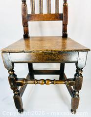 MaxSold Auction: English Provincial | Oak High-Back Side Chair | Circa 1680–1720 - Maxsold Signature - Museum-Quality Artifacts, Ancient Antiquities and Collector Finds (CAN and US Shipping)