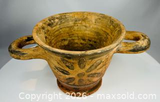 MaxSold Auction: Etruscan | Terracotta Skyphos with Floral Rosette Decoration | Circa 7th–5th Century B.C. - Maxsold Signature - Museum-Quality Artifacts, Ancient Antiquities and Collector Finds (CAN and US Shipping)