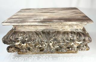 MaxSold Auction: European | Baroque Carved Wood Capital Fragment with Gilding | Circa 18th–19th Century - Maxsold Signature - Museum-Quality Artifacts, Ancient Antiquities and Collector Finds (CAN and US Shipping)