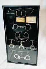 MaxSold Auction: Framed Antique Handcuffs & Restraint Collection | 19th–20th Century Police Artifacts - Maxsold Signature - Museum-Quality Artifacts, Ancient Antiquities and Collector Finds (CAN and US Shipping)