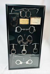 MaxSold Auction: Framed Antique Handcuffs & Restraint Collection | 19th–20th Century Police Artifacts - Maxsold Signature - Museum-Quality Artifacts, Ancient Antiquities and Collector Finds (CAN and US Shipping)