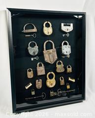 MaxSold Auction: Framed Collection of Antique Locks & Keys | 19th – Early 20th Century Display - Maxsold Signature - Museum-Quality Artifacts, Ancient Antiquities and Collector Finds (CAN and US Shipping)