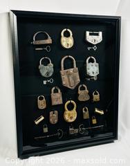 MaxSold Auction: Framed Collection of Antique Locks & Keys | 19th – Early 20th Century Display - Maxsold Signature - Museum-Quality Artifacts, Ancient Antiquities and Collector Finds (CAN and US Shipping)