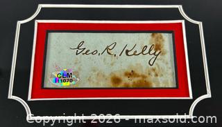 MaxSold Auction: George “Machine Gun Kelly” Barnes | Authentic Gangster Era Signature & COA | Circa 1930's - Maxsold Signature - Museum-Quality Artifacts, Ancient Antiquities and Collector Finds (CAN and US Shipping)