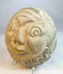 MaxSold Auction: Hand-Carved | Folk Art Stone Face | Effigy Sculpture | Early 20th Century - Maxsold Signature - Museum-Quality Artifacts, Ancient Antiquities and Collector Finds (CAN and US Shipping)