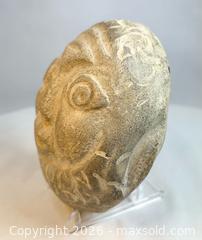 MaxSold Auction: Hand-Carved | Folk Art Stone Face | Effigy Sculpture | Early 20th Century - Maxsold Signature - Museum-Quality Artifacts, Ancient Antiquities and Collector Finds (CAN and US Shipping)