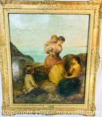 MaxSold Auction: "Happy Moments" Oil by E.J. Cobbett | British Genre Scene | 19th Century - Maxsold Signature - Museum-Quality Artifacts, Ancient Antiquities and Collector Finds (CAN and US Shipping)