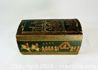 MaxSold Auction: Indian Ganjifa Playing Cards | 98 Hand-Painted Circular Cards in Decorative Wooden Box | 19th Century - Maxsold Signature - Museum-Quality Artifacts, Ancient Antiquities and Collector Finds (CAN and US Shipping)