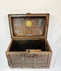 MaxSold Auction: Iron-Bound Strongbox | Spain or Portugal | Dated 1840 (16th–17th Century Style) - Maxsold Signature - Museum-Quality Artifacts, Ancient Antiquities and Collector Finds (CAN and US Shipping)
