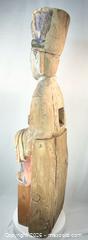 MaxSold Auction: Large Chinese Carved Court Figure with Painted Robes | Temple Guardian Sculpture | Circa 18th–19th Century - Maxsold Signature - Museum-Quality Artifacts, Ancient Antiquities and Collector Finds (CAN and US Shipping)
