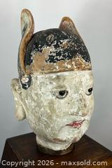 MaxSold Auction: Large Chinese Polychrome Temple Figure Head with Export Seal | Circa 19th–Early 20th Century - Maxsold Signature - Museum-Quality Artifacts, Ancient Antiquities and Collector Finds (CAN and US Shipping)
