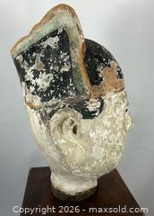 MaxSold Auction: Large Chinese Polychrome Temple Figure Head with Export Seal | Circa 19th–Early 20th Century - Maxsold Signature - Museum-Quality Artifacts, Ancient Antiquities and Collector Finds (CAN and US Shipping)