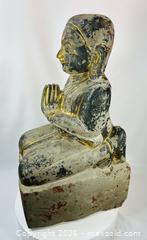 MaxSold Auction: Large Gilt Painted Stone Kneeling Buddha Figure | Southeast Asian Buddhist Devotional Sculpture | Circa 19th Century - Maxsold Signature - Museum-Quality Artifacts, Ancient Antiquities and Collector Finds (CAN and US Shipping)