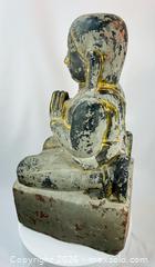 MaxSold Auction: Large Gilt Painted Stone Kneeling Buddha Figure | Southeast Asian Buddhist Devotional Sculpture | Circa 19th Century - Maxsold Signature - Museum-Quality Artifacts, Ancient Antiquities and Collector Finds (CAN and US Shipping)