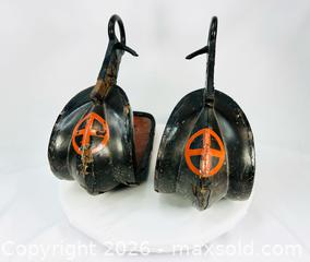 MaxSold Auction: Pair of Japanese Lacquered Samurai Stirrups | with Cross-in-Circle Mon | Edo–Meiji | Circa 1800–1880 - Maxsold Signature - Museum-Quality Artifacts, Ancient Antiquities and Collector Finds (CAN and US Shipping)