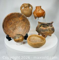 MaxSold Auction: Pre-Columbian Ceramic Vessel & Bowl Collection (Group of Six) | Effigy Forms, Painted Ware & Utilitarian Pottery | Circa 500–1500 CE - Maxsold Signature - Museum-Quality Artifacts, Ancient Antiquities and Collector Finds (CAN and US Shipping)