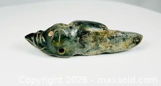 MaxSold Auction: Pre-Columbian | Greenstone Effigy Pendant | Carved Animal Form | Circa 500 BCE – 1500 CE - Maxsold Signature - Museum-Quality Artifacts, Ancient Antiquities and Collector Finds (CAN and US Shipping)