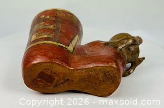 MaxSold Auction: Pre-Columbian | Polychrome Cup with Anthropomorphic Figural Mount | Peru | Circa 400–800 CE - Maxsold Signature - Museum-Quality Artifacts, Ancient Antiquities and Collector Finds (CAN and US Shipping)