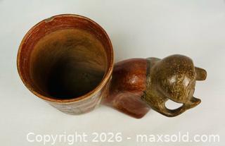 MaxSold Auction: Pre-Columbian | Polychrome Cup with Anthropomorphic Figural Mount | Peru | Circa 400–800 CE - Maxsold Signature - Museum-Quality Artifacts, Ancient Antiquities and Collector Finds (CAN and US Shipping)