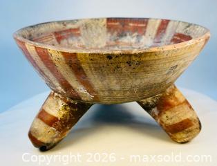 MaxSold Auction: Pre-Columbian | West Mexican Tripod Bowl with Painted Decoration | Circa 300 BCE – 700 CE - Maxsold Signature - Museum-Quality Artifacts, Ancient Antiquities and Collector Finds (CAN and US Shipping)