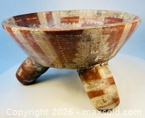 MaxSold Auction: Pre-Columbian | West Mexican Tripod Bowl with Painted Decoration | Circa 300 BCE – 700 CE - Maxsold Signature - Museum-Quality Artifacts, Ancient Antiquities and Collector Finds (CAN and US Shipping)