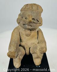 MaxSold Auction: Pre-Columbian | West Mexico Seated Terracotta Male Figure | Circa 300 BCE – 300 CE - Maxsold Signature - Museum-Quality Artifacts, Ancient Antiquities and Collector Finds (CAN and US Shipping)