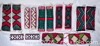 MaxSold Auction: Pueblo | Collection of Seven Pairs of Beaded Dance Anklets | Mid 20th Century - Maxsold Signature - Museum-Quality Artifacts, Ancient Antiquities and Collector Finds (CAN and US Shipping)