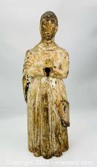 MaxSold Auction: Spanish Colonial | Carved Wooden Santos Figure | Virgin Mary | Circa 18th Century - Maxsold Signature - Museum-Quality Artifacts, Ancient Antiquities and Collector Finds (CAN and US Shipping)