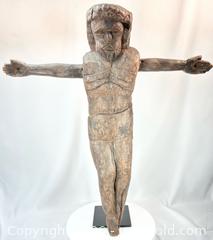 MaxSold Auction: Very Large Antique Spanish Colonial Folk Art | Corpus Christi Wood Sculpture | Circa 17th–19th Century - Maxsold Signature - Museum-Quality Artifacts, Ancient Antiquities and Collector Finds (CAN and US Shipping)