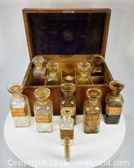 MaxSold Auction: Victorian Era | Doctor’s Medicine Chest with Glass Containers and Historic Prescriptions | Circa mid-19th Century - Maxsold Signature - Museum-Quality Artifacts, Ancient Antiquities and Collector Finds (CAN and US Shipping)
