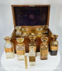MaxSold Auction: Victorian Era | Doctor’s Medicine Chest with Glass Containers and Historic Prescriptions | Circa mid-19th Century - Maxsold Signature - Museum-Quality Artifacts, Ancient Antiquities and Collector Finds (CAN and US Shipping)
