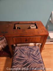MaxSold Auction: Singer Sewing Machine with Wood Cabinet and Matching Bench - Vancouver (British Columbia, Canada) SELLER MANAGED Estate Sale Online Auction - Adanac Street
