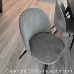 MaxSold Auction: Modern Black & Gray Engineered Wood Dining Set - Table + 6 Chairs - Phoenix (Arizona, USA) SELLER MANAGED Downsizing Online Auction - West Morningside Drive
