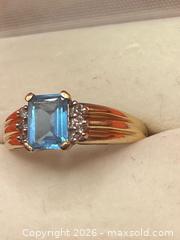 MaxSold Auction: 10k Gold Topaz Ring - Hamilton (Ontario, Canada) PARTNER MANAGED Downsizing Online Auction - Highgate Drive