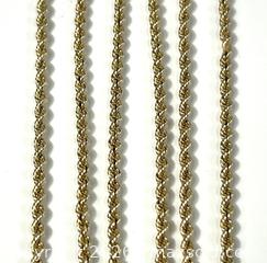 MaxSold Auction: 14Kt Yellow Gold Rope Chain - Campbell (California, USA) PARTNER MANAGED Estate Sale Online Auction -  Dell Avenue