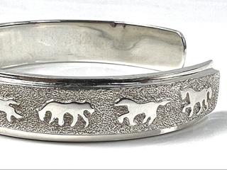 MaxSold Auction: Ben Nighthorse Sterling Silver Bracelet - Campbell (California, USA) PARTNER MANAGED Estate Sale Online Auction -  Dell Avenue