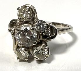 MaxSold Auction: Vintage 14kt Gold Ring with Old Cut European Diamonds - Campbell (California, USA) PARTNER MANAGED Estate Sale Online Auction -  Dell Avenue