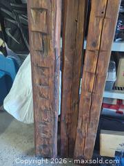MaxSold Auction: Set of 3 Solid Wood Stained  Barn Beams (6–8 ft x 2) (14 ft x 1) - Ottawa (Ontario, Canada) SELLER MANAGED Downsizing Online Auction -  Warner Way