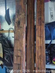 MaxSold Auction: Set of 3 Solid Wood Stained  Barn Beams (6–8 ft x 2) (14 ft x 1) - Ottawa (Ontario, Canada) SELLER MANAGED Downsizing Online Auction -  Warner Way