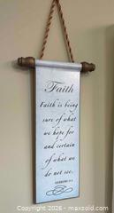 MaxSold Auction: Decorative Faith Scroll - Clarington (Ontario, Canada) SELLER MANAGED Estate Sale Online Auction - Fenning Drive