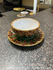 MaxSold Auction: Vintage Pineapple Cup/Bowl and Plate - Clarington (Ontario, Canada) SELLER MANAGED Estate Sale Online Auction - Fenning Drive