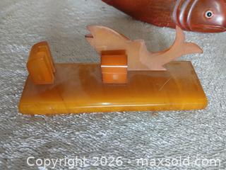 MaxSold Auction: Antique-Style Carved Fish Figurine Set - Sun City (Arizona, USA) SELLER MANAGED Reseller Online Auction - West Forrester Drrive