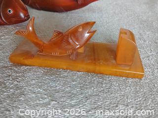 MaxSold Auction: Antique-Style Carved Fish Figurine Set - Sun City (Arizona, USA) SELLER MANAGED Reseller Online Auction - West Forrester Drrive