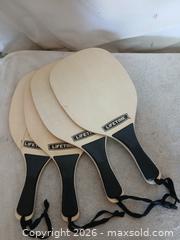 MaxSold Auction: Set of 4 Lifetime Wooden Pickleball Paddles - Sun City (Arizona, USA) SELLER MANAGED Reseller Online Auction - West Forrester Drrive