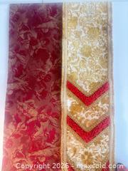 MaxSold Auction: Annie's Originals Brocade & Velvet Table Runner - Gold, Red, Ivory - San Jose (California, USA) SELLER MANAGED Estate Sale Online Auction - Union Avenue