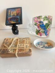 MaxSold Auction: Lot of 4+ Assorted Bathroom & Souvenir Items, Coasters & Dishes - San Jose (California, USA) SELLER MANAGED Estate Sale Online Auction - Union Avenue