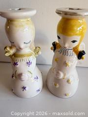 MaxSold Auction: Nymolle Mid-Century Ceramic Candle Holder Figurine Pair (Made in Denmark) - San Jose (California, USA) SELLER MANAGED Estate Sale Online Auction - Union Avenue