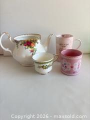 MaxSold Auction: Porcelain, Bone China & Ceramic Teapot made in England, 1 Teacup Royal Stafford and 1  Mug - San Jose (California, USA) SELLER MANAGED Estate Sale Online Auction - Union Avenue